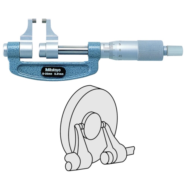 Micrômetro Externo tipo Paquímetro 0 a 25mm 143-101 MITUTOYO-1e806b5d-212b-4c6d-8ff3-c617e440a37a