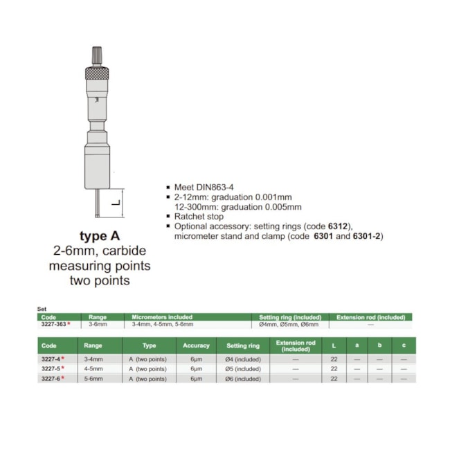 Micrômetro Interno 2 Pontas 3 a 6mm 0.001mm 3227-363 INSIZE-d6d4ffe3-f925-41bb-a7d5-7ce9163f3f48
