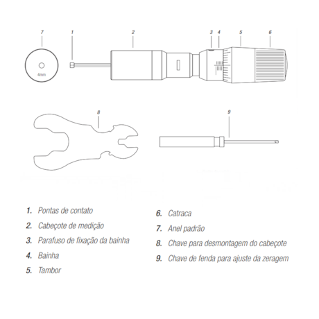 Micrômetro Interno c/ 2 Pontas de Contato 5 a 6mm/0.001mm 110.765C DIGIMESS-cf99b5eb-ca03-4f65-8abc-3bc59008f909