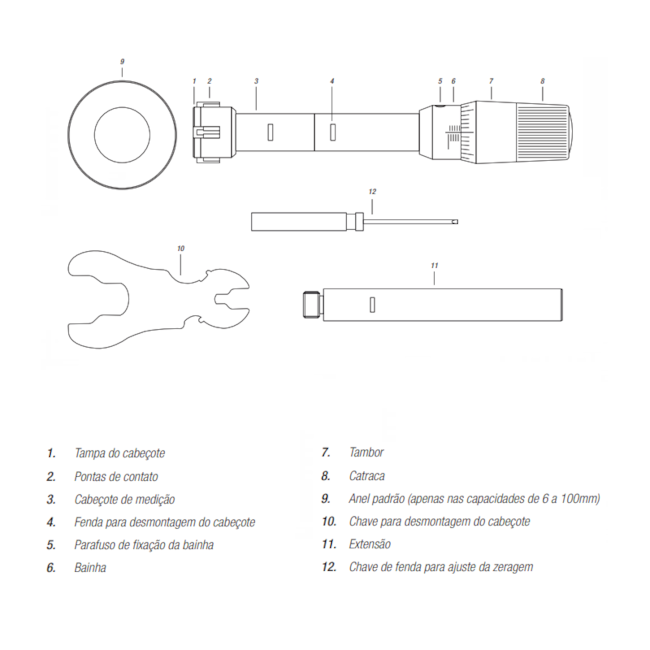 Micrômetro Interno com 3 Pontas 6 a 8mm/0.001mm 110.740 DIGIMESS-8c5fb91e-5efd-4c62-a26f-533aa6084b2f