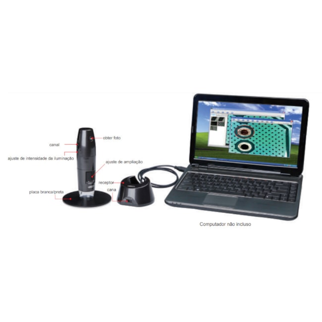 Microscópio Portátil Wireless 200x com Suporte ISM-WM200 INSIZE-aa8cf625-54fc-43ce-9aa6-83f943368b4c