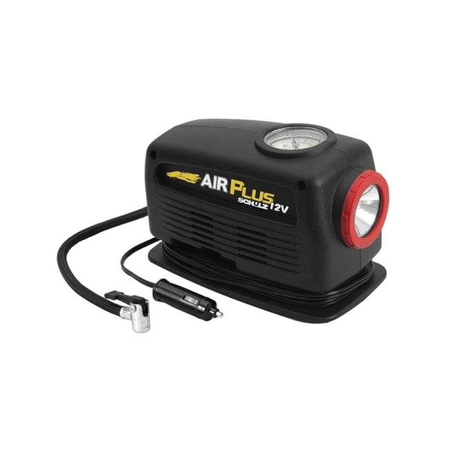 Mini Compressor de Ar com Lanterna 12V Air Plus 12V Mini SCHULZ-4146e138-683c-4431-a66c-52ebad32f8ac