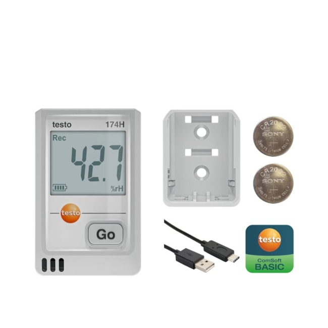 Mini Data Logger Temperatura e Umidade -20 a 70C / 0 a 100% TESTO 174H TESTO-1d10d15d-d978-4652-b2f0-8b2e9b4f9489