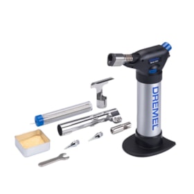 Mini-Maçarico a Gás Butano Soldar/Fundir/Cortar Kit com 7 Peças F0132200LA VERSAFLAME DREMEL