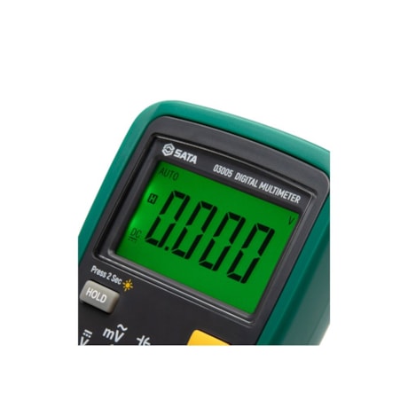 Mini Multímetro Digital 10A (AC/DC) CAT III 600V ST03005 SATA-980fde39-2a9f-4548-ac9b-ea40ea1a6307