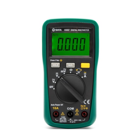 Mini Multímetro Digital com Medição de Frequência 10A (AC/DC) CAT III 600V ST03007 SATA-eab32067-ed82-49d8-9672-b2feaf5e405b