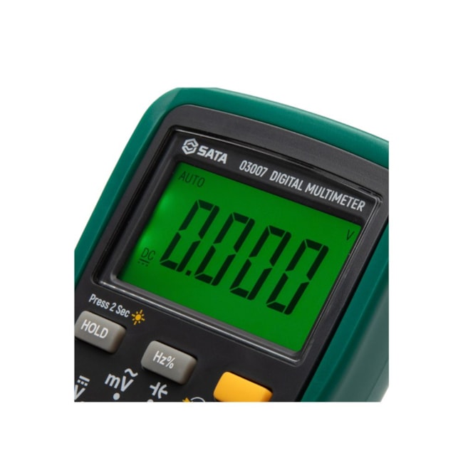 Mini Multímetro Digital com Medição de Frequência 10A (AC/DC) CAT III 600V ST03007 SATA-64c4303f-758a-4dda-96bf-805781402638