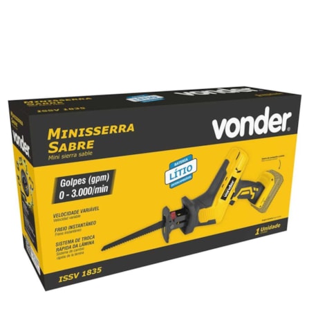 Mini Serra Sabre 18V 3000GPM sem Bateria e sem Carregador ISSV 1835 VONDER-691051c5-85bf-4353-8d42-1a9324864966