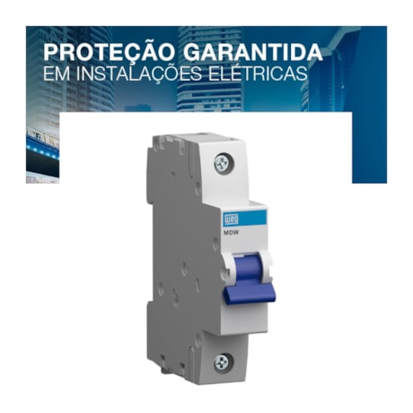 Minidisjuntor Termomagnético 1P DIN 2A C 5KA MDWP-C2-1 WEG-2d762272-e7a5-400d-b922-9df41ff462b4