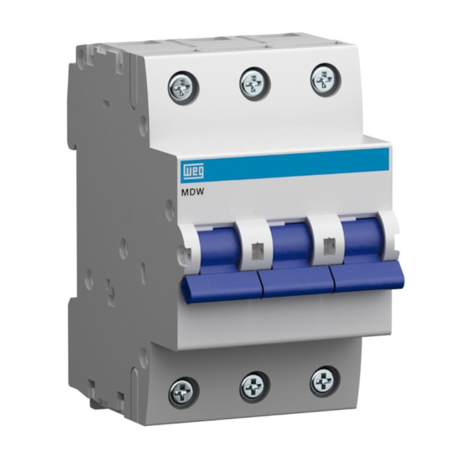 Minidisjuntor Termomagnético 3P DIN 16A C 5KA MDWP-C16-3 WEG-54e926fb-df7e-4b37-b511-71b19e274abf