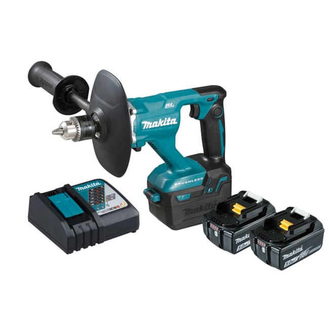 Misturador de Argamassa 18V 1300 RPM 2 Baterias 5.0Ah Carregador Maleta DUT131RTE MAKITA-4bfc871f-a613-4d46-a791-c7e3474bb996