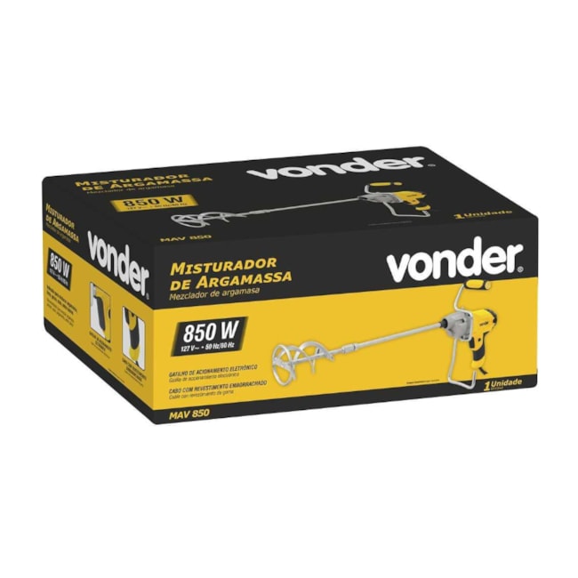 Misturador de Argamassa 850W 500 RPM 6001850220 MAV850 VONDER-310c2cd6-0d5a-418a-98eb-c1e6a0de570e