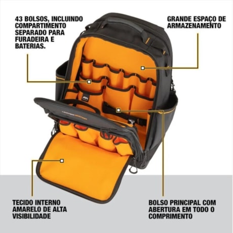 Mochila Para Ferramentas 18 Polegadas McLaren DWST60122-1 DEWALT-41b6a1b3-2694-430b-a373-6069cb7fd661