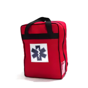 Mochila Tipo SAMU Vermelho 44x18x38mm com Logo 002873 ELMEC