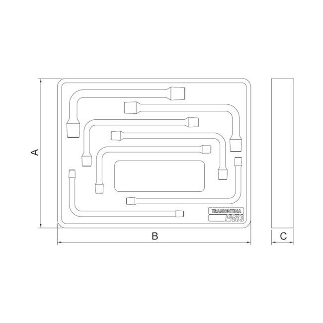 Módulo de Gaveta para Chaves Biela com 7 Peças 44980019 TRAMONTINA PRO-de2090b9-73b2-4886-a9ec-f132e20133c2