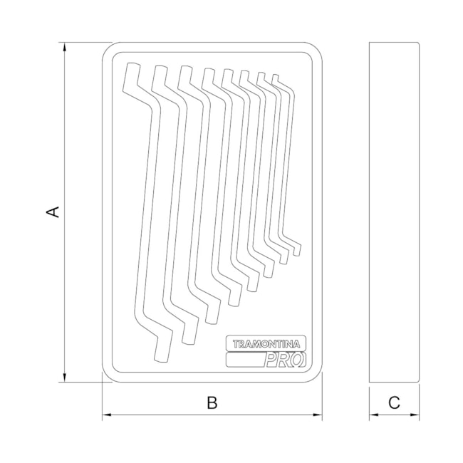 Módulo de Gaveta para Chaves Estrela com 8 Peças 44980018 TRAMONTINA PRO-f256a3d1-519e-4832-910e-b211aae73764