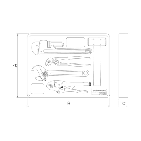 Módulo de Gaveta para Ferramentas com 5 Peças 44980023 TRAMONTINA PRO-adcaf22a-a8fa-451a-a986-2c4e1e22d11a