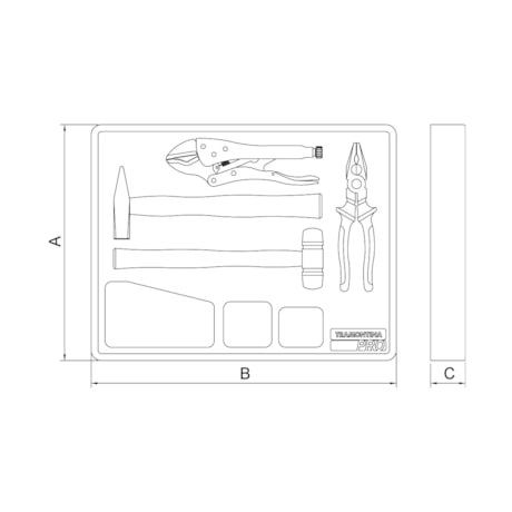 Módulo de Gaveta para Ferramentas de Manutenção com 4 Peças 44980008 TRAMONTINA PRO-3f60883a-d68c-4c2f-80db-2e7e6bf62dbf