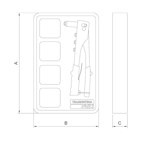 Módulo de Gaveta para Rebitador com 70 Rebites e 1 Rebitador 44980022 TRAMONTINA PRO-35ed9c56-1d22-49c6-99e1-951e7ffaee21