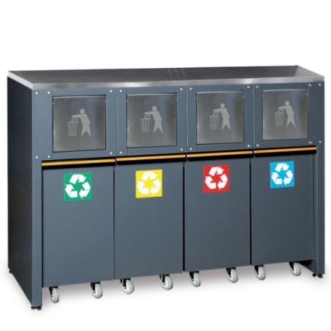 Módulo Fixo de Coleta Seletiva de Resíduos C45PRO RD/X BETA-511187c2-0263-4f39-b370-e06e6906f42a