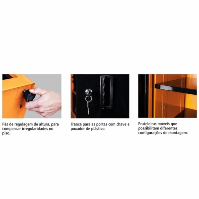 Módulo para Bancada com 2 Portas Cinza 44954416 TRAMONTINA PRO-e44e175c-2dce-49ad-aca7-96972ab93e04