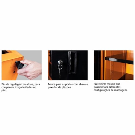 Módulo para Bancada com 2 Portas Vermelho 44954316 TRAMONTINA PRO-eb9378b6-ec42-40a5-80e5-80bc5b0ee8cc