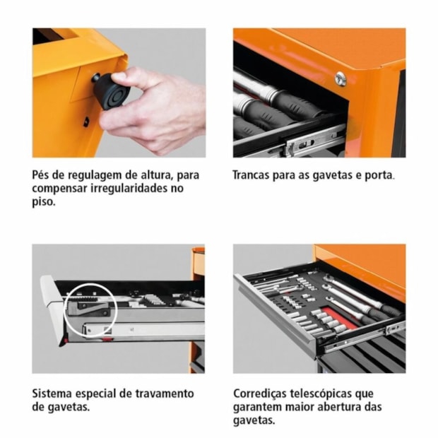 Módulo para Bancada com 5 Gavetas e 1 Porta 44954/011 TRAMONTINA PRO-23d4c7ac-89b1-4aca-b1b3-9e094d0465da