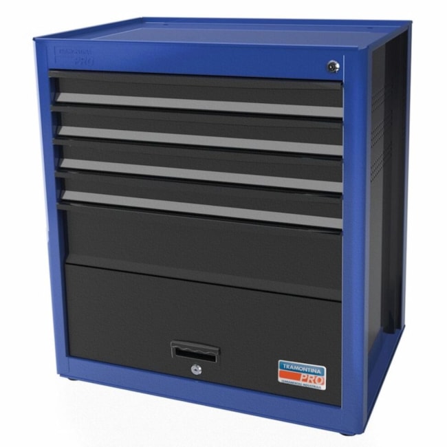 Módulo para Bancada com 5 Gavetas e 1 Porta Azul 44954/211 TRAMONTINA PRO-47787b57-59eb-4a58-b8cc-1afb0f6548c7