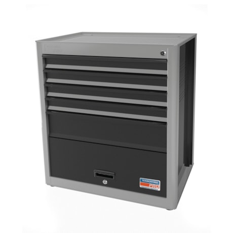Módulo para Bancada com 5 Gavetas e 1 Porta Cinza 44954/411 TRAMONTINA PRO-caeb22f6-5faa-4ab0-82fd-c91bc82725b6