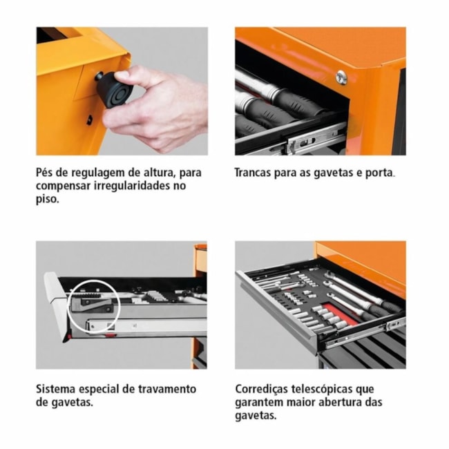 Módulo para Bancada com 8 Gavetas Azul 44954/215 TRAMONTINA PRO-f1143ea6-915a-4be5-aa83-d33d4a874a8e