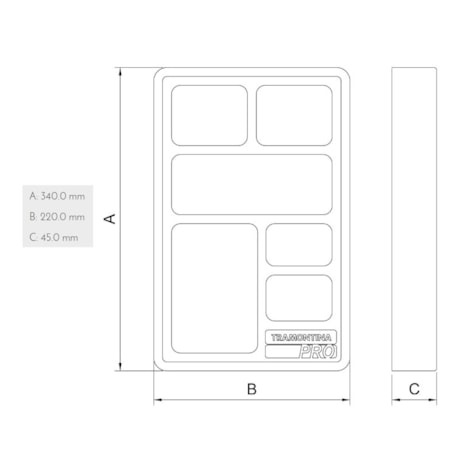 Módulo Para Objetos Diversos 44980/012 TRAMONTINA PRO-adf4666c-49a9-4041-9cf3-4b85e873267d