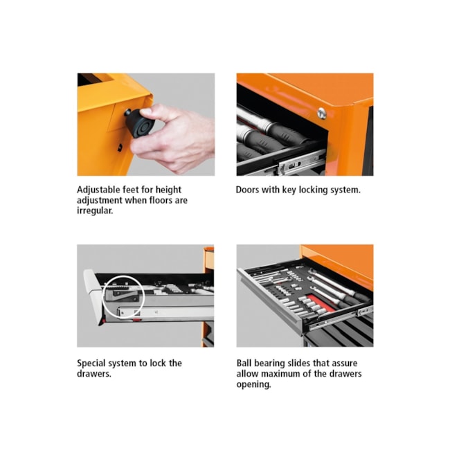 Módulos para Bancada com 8 Gavetas Cinza 44954415 TRAMONTINA PRO-1db1578c-19d7-40f6-befd-24a06f15ca29