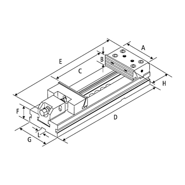 Morsa Mecânica de Precisão 200mm GT1 200 BTFIXO-627d6eee-cb6c-4cc8-bc01-5bda432873ba