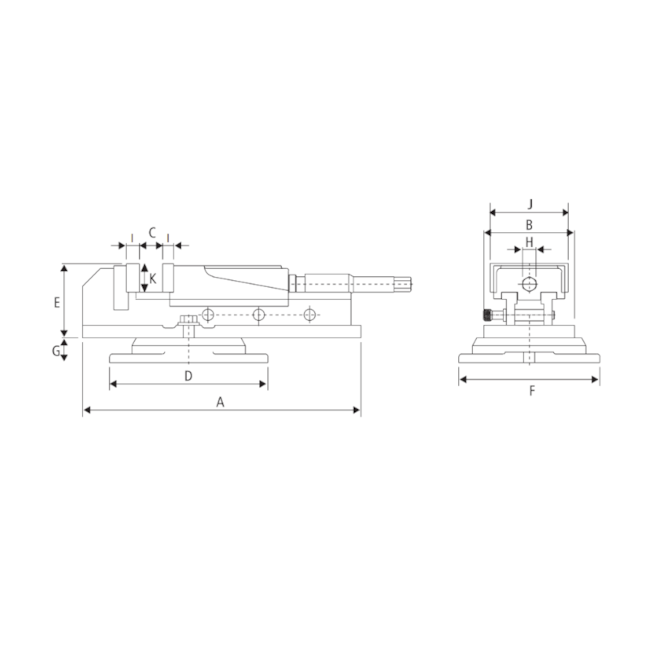 Morsa Mecânica Giratória H-400 BTFIXO-e428cf31-3146-4704-ad0e-f8fb6cd38936