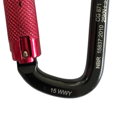 Mosquetão Assimétrico 22mm em Alumínio com Trava Dupla CG671 CARBOGRAFITE-fdbb8491-0249-446f-a8ff-b5c9a42c9bc2