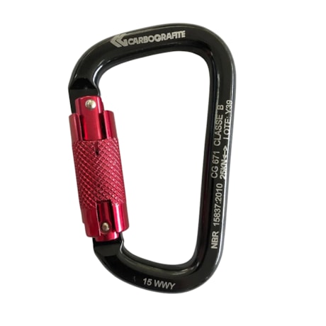 Mosquetão Assimétrico 22mm em Alumínio com Trava Dupla CG671 CARBOGRAFITE-cca653d4-8e59-46bd-b921-004bc0d00e38