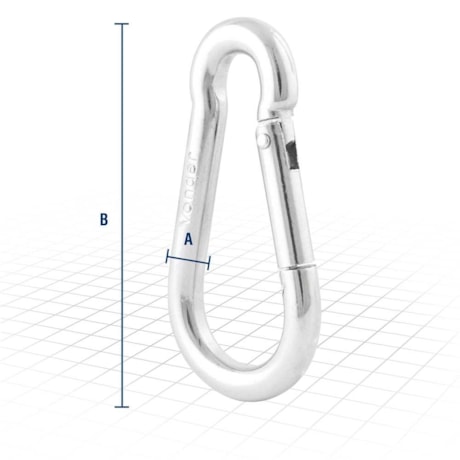 Mosquetão com Trava 9 mm x 90 mm 3568009090 VONDER-cde098ea-5f42-4b95-88df-9d40454741f8