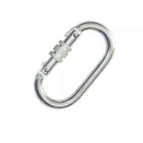 Mosquetão de Segurança Oval 17mm Trava Dupla VIC24300 VICSA