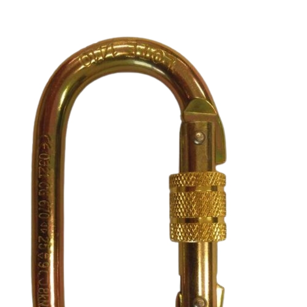 Mosquetão Oval 18mm Trava Dupla Roscada 012293412 CG 670