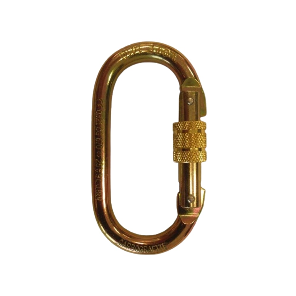 Mosquetão Oval 18mm Trava Dupla Roscada 012293412 CG 670