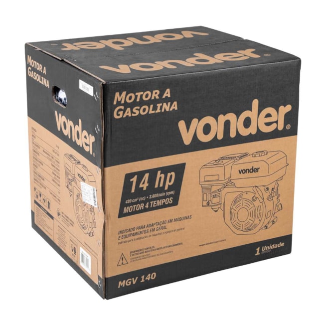 Motor a Gasolina 14,0 hp 420cc 4 Tempos 3600 RPM MGV 140 VONDER-c68bfc57-c17d-45dc-a9ca-e9b1e02659da