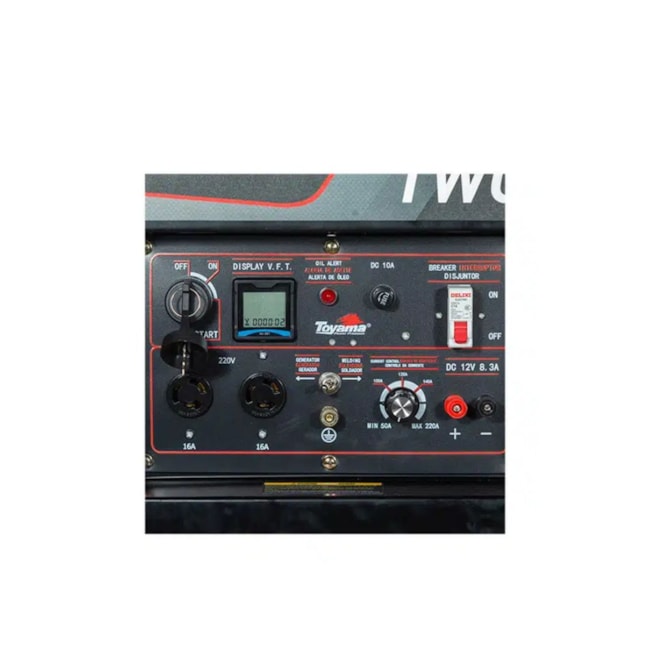 Motosoldadora Diesel 4/3.3KVA 200A FT40% Monofásico 220V TWGD220EXP TOYAMA-1f29f22a-1b76-4320-aec4-421d733ba3a8
