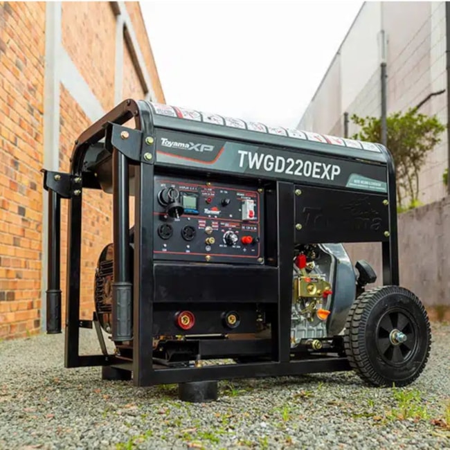 Motosoldadora Diesel 4/3.3KVA 200A FT40% Monofásico 220V TWGD220EXP TOYAMA-9c51159c-6a05-4958-b292-82d114da0985
