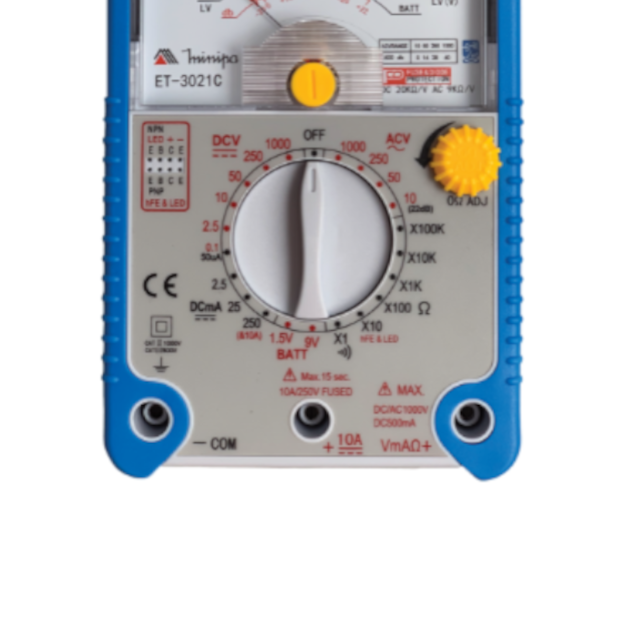 Multímetro Analógico 1000V DC/AC 10A ET-3021C MINIPA-1c682f92-5c0b-4c1e-b912-6d7c33b042ce