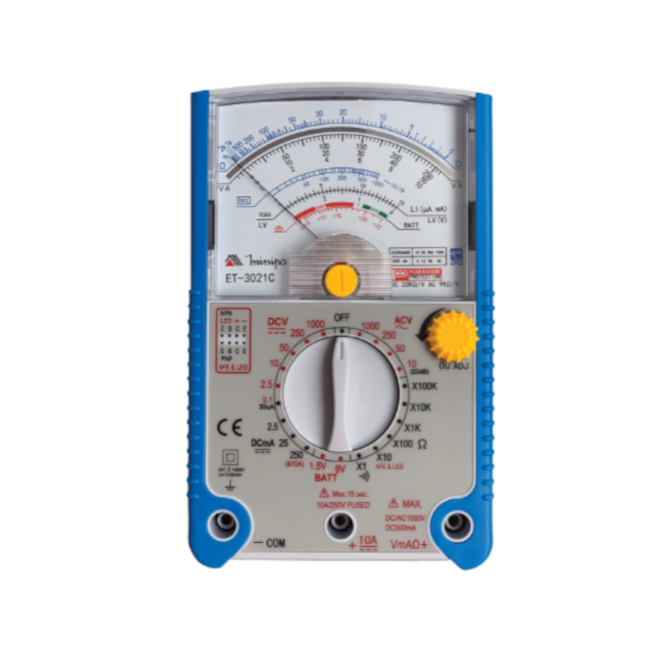 Multímetro Analógico 1000V DC/AC 10A ET-3021C MINIPA-67138de7-9fe1-4c88-8275-28ed9c394983