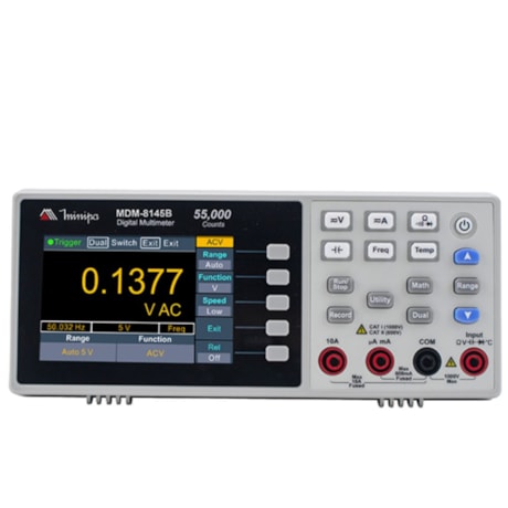 Multímetro de Bancada 750/1000V (AC/DC) 20A TRUE RMS MDM-8145B MINIPA