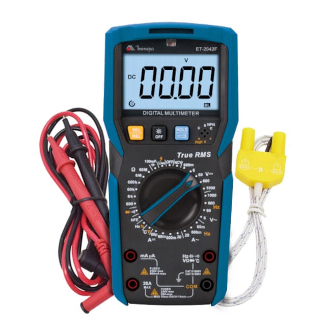 Multímetro Digital 1000/1000v ac/dc 20V CAT III ET-2042F MINIPA-430058a8-ab32-42e4-a8cb-4265416163b7