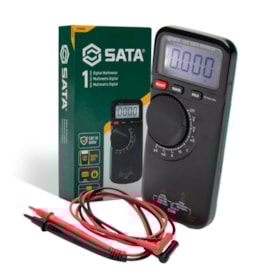Multímetro Digital 10A (AC/DC) CAT III 600V ST03055 SATA