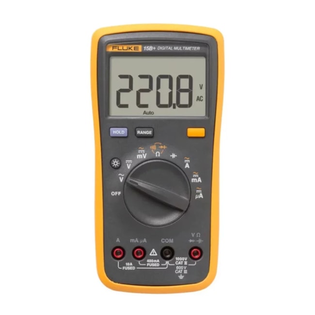 Multímetro Digital 400/1000V AC/DC CAT II 15B+ FLUKE-e77ffdc8-44b1-4bbe-b10a-9c665f382c3f