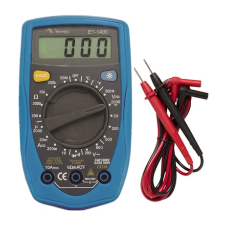 Multímetro Digital 500V AC/DC CAT II ET-1400 MINIPA-61d93f79-1f64-4a7b-9a27-95d05fc507fe